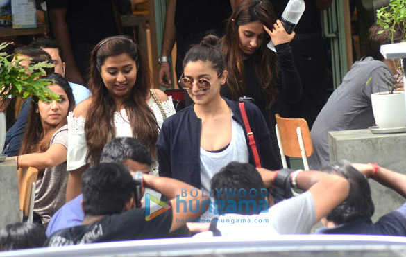 Alia Bhatt snapped with friends post lunch at The Kitchen Garden