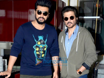 Anil Kapoor and Arjun Kapoor at 'Mubarakan' promotions
