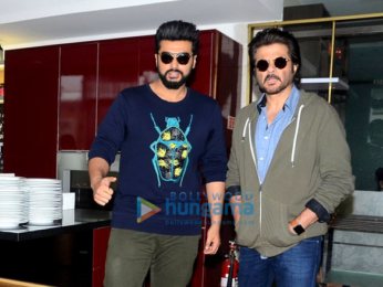 Anil Kapoor and Arjun Kapoor at 'Mubarakan' promotions
