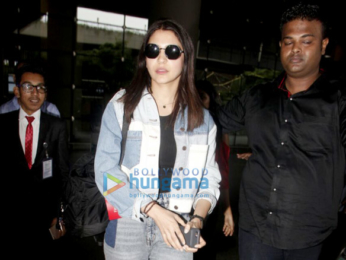 Anushka Sharma snapped while arriving back from New York