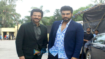 Arjun Kapoor and Anil Kapoor snapped promoting their film Mubarakan