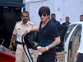 Bollywood superstar Shah Rukh Khan snapped at the promotions of his film Jab Harry Met Sejal