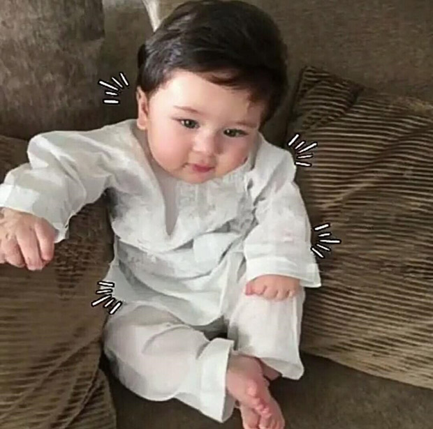 CUTE! This image of Saif Ali Khan and Kareena Kapoor Khan’s little munchkin Taimur chilling like a nawab is priceless