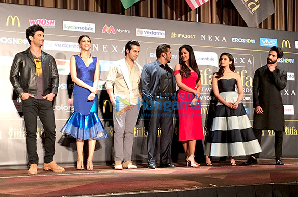 Salman Khan, Shahid Kapoor, Alia Bhatt, Katrina Kaif and others grace the IIFA Awards 2017 official press conference at the Metropolitan Ballroom at the Sheraton Times Square Hotel