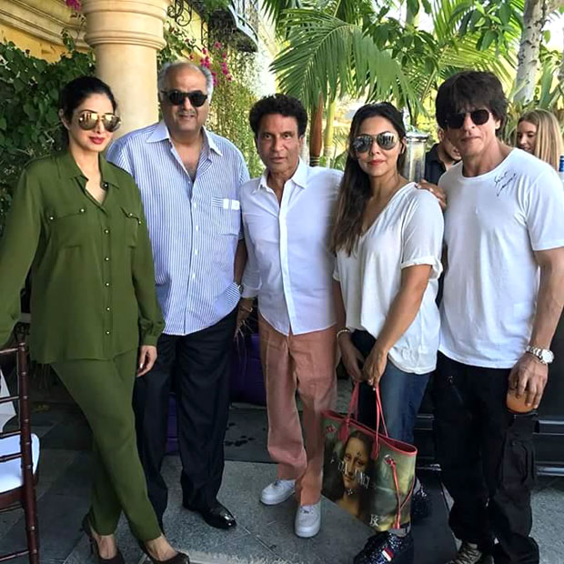 Check out Shah Rukh Khan and Gauri Khan meet Sridevi and Boney Kapoor in Los Angeles