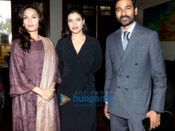Dhanush, Kajol, Soundarya Rajnikanth promote 'VIP-2 Lalkar' in Mumbai