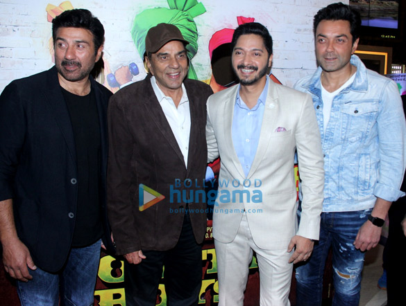dharmendra sunny deol bobby deol and shreyas talpade launch the trailer of poster boys 2