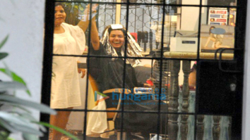 Esha Gupta and Navya Naveli snapped at Kromakay Salon