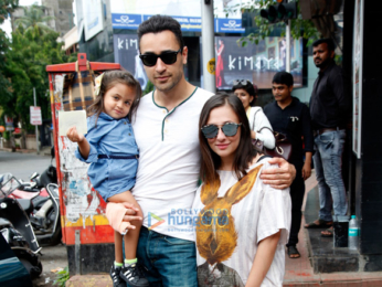 Imran Khan snapped with his lovely family post their lunch at Bastian