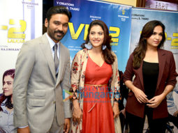 Kajol and Dhanush promote their film VIP2 in Delhi