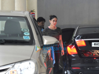 Kareena Kapoor Khan and her son Taimur Ali Khan snapped at her mom Babita Kapoor's house