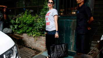 The beautiful Karisma Kapoor snapped with lovely kids post her lunch at Pali Village Cafe