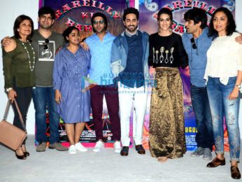 Kriti Sanon celebrates her birthday at 'Bareilly Ki Barfi' promotion with the cast and media