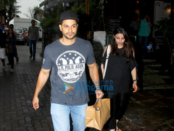 Kunal Khemu and Soha Ali Khan spotted at a cafe in Bandra