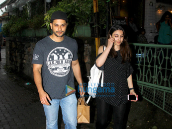 Kunal Khemu and Soha Ali Khan spotted at a cafe in Bandra