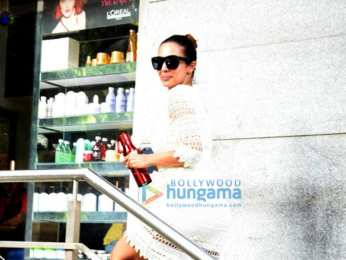 Malaika Arora Khan and Amrita Arora snapped post salon session