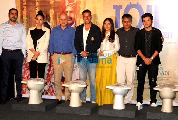 Media meet of ‘Toilet – Ek Prem Katha’ with Akshay Kumar, Anupam Kher & Bhumi Pednekar