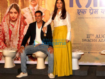 Media meet of 'Toilet – Ek Prem Katha' with Akshay Kumar, Anupam Kher & Bhumi Pednekar
