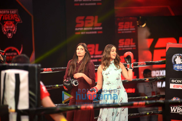 mubarakan team promote their film on super boxing league 3