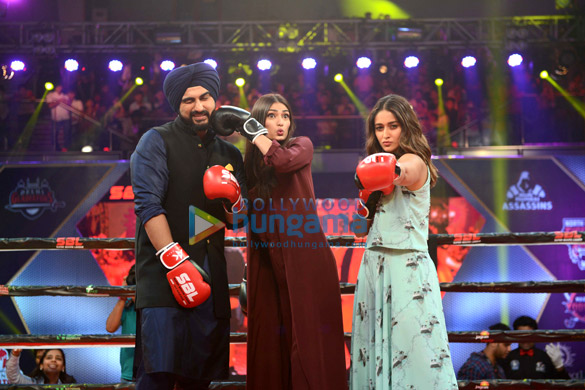 mubarakan team promote their film on super boxing league 6