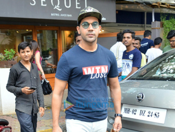 Patralekha and Rajkumar Rao snapped at Sequel in Bandra