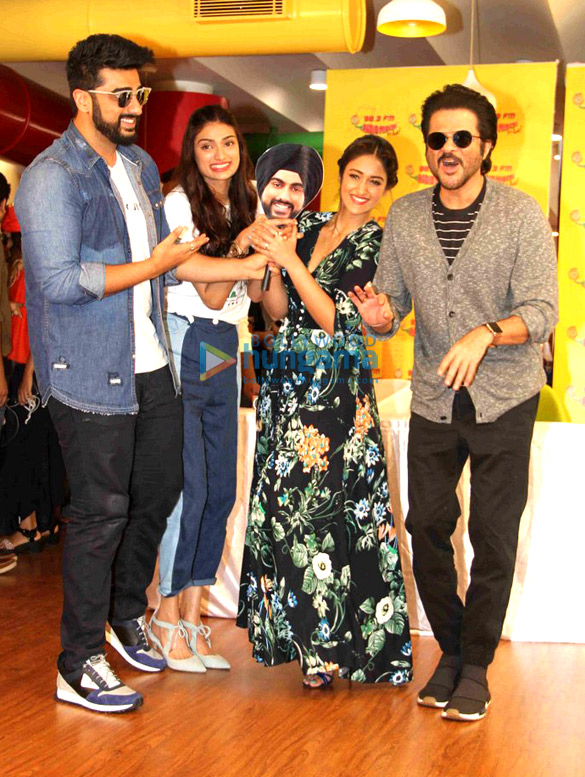 Promotions of the film ‘Mubarakan’ at Radio Mirchi 98.3 FM’s office