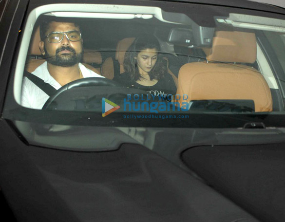 ranbir alia snapped post their visit at karan johar house 5