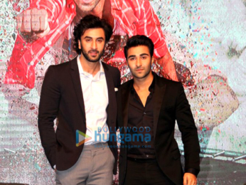 Ranbir Kapoor and Anushka Sharma launch Aadar Jain and Anya Singh at Yashraj Films' media meet
