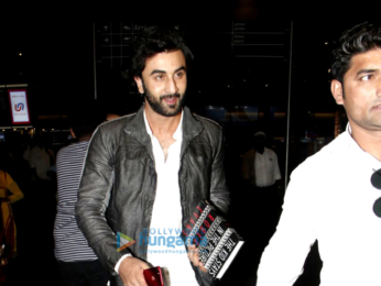 Ranbir Kapoor and Katrina Kaif arrive in Mumbai after promoting their film 'Jagga Jasoos' in Delhi
