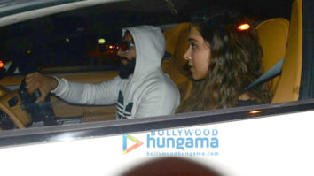 Ranveer Singh and Deepika Padukone snapped on his birthday today in his gleaming new Aston Martin car