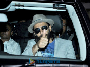 Ranveer Singh and Ileana D'Cruz snapped at Sunny Super sound post dubbing
