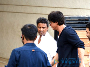 Salman Khan and Shah Rukh Khan snapped on the sets of Aanand. L. Rai's untitled movie
