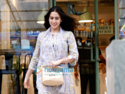 Sara Ali Khan snapped at The Kitchen Garden restaurant in Mumbai