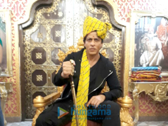 Shah Rukh Khan receives a royal welcome in Rajasthan