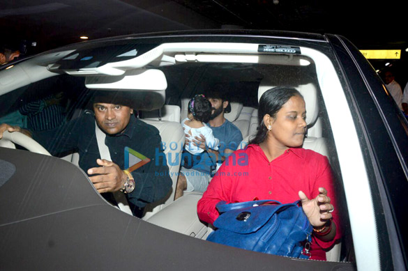 Shahid Kapoor drops in to pick up wife Mira Rajput and baby Misha at Mumbai’s T2 airport