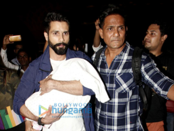 Shahid Kapoor, Mira Rajput and Misha depart for IIFA in New York