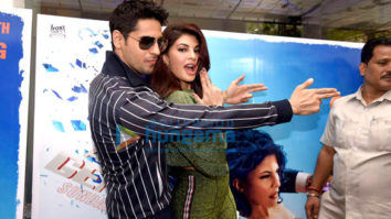 Sidharth Malhotra and Jacqueline Fernandez snapped at the trailer preview of ‘A Gentleman’