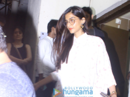 Sonam Kapoor snapped post a movie screening
