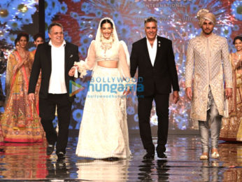 Sonam Kapoor walks for Abu Jani & Sandeep Khosla at 'Shaadi By Marriott' showcase