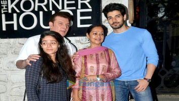 Sooraj Pancholi snapped with his family post lunch at The Korner House