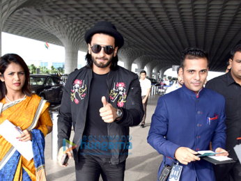 Superstar Ranveer Singh snapped at international airport