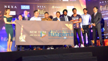 Sushant Singh Rajput, Kriti Sanon and A.R. Rahman at ‘IIFA Awards’ media meet in Delhi