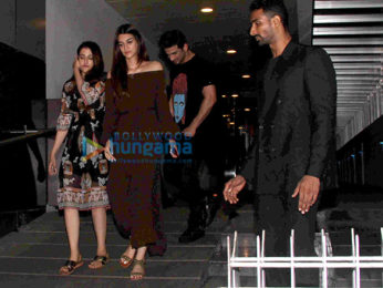 Sushant Singh Rajput, Kriti Sanon and her sister snapped post dinner at Hakkasan