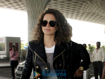 Sushant Singh Rajput and Kangna Ranaut snapped at the airport