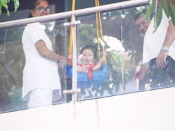 AWESOME: Taimur Ali Khan swinging in his house balcony is the cutest thing you will see on the internet today