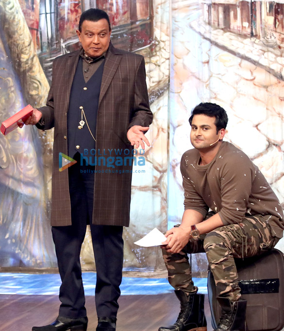 team of mubarakan promotes their film on the drama company 13