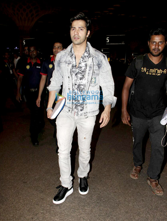 The cast of Varun Dhawan starrer Judwaa 2 snapped at the airport The cast of Varun Dhawan starrer Judwaa 2 snapped at the airport