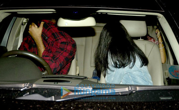 The granddaughter of a megastar was hiding her face when paparazzi spotted her with a friend-2