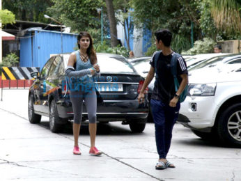 The hunky Aditya Roy Kapoor and the beautiful Rhea Chakraborty snapped at a gym