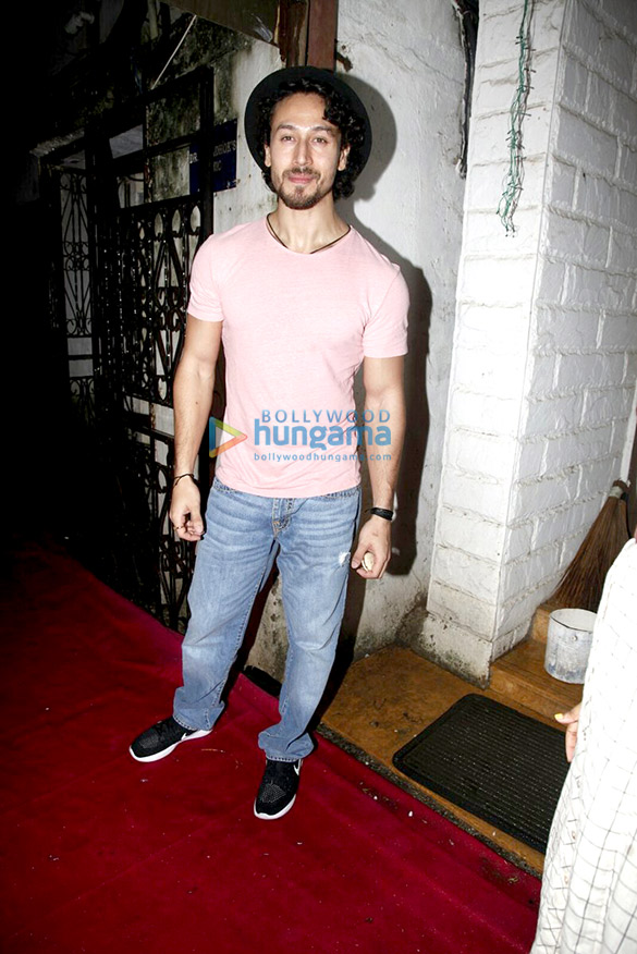 tiger shroff disha patani and nidhhi agerwal at the launch of mane maniac salon 3